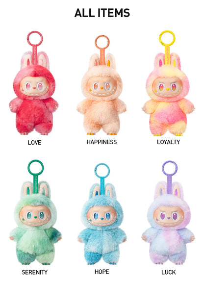 All 6 Labubu Big into Energy pendants: Love, Happiness, Loyalty, Serenity, Hope and Luck